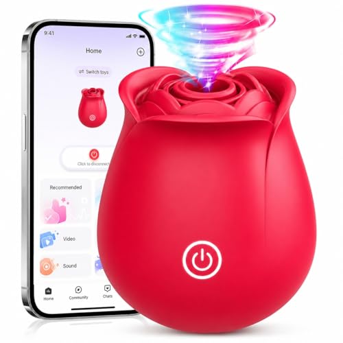 Rose Vibrator Sucker APP Control