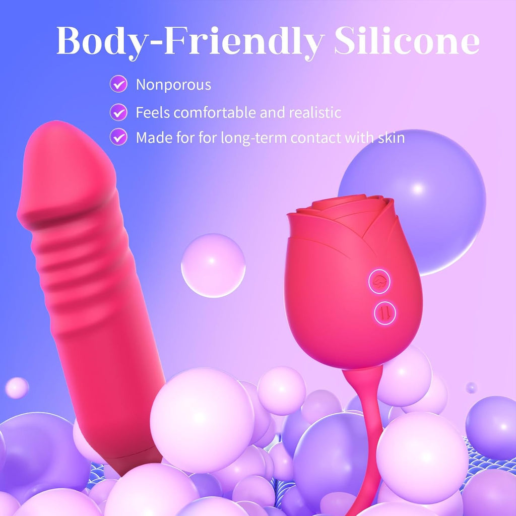 Rose Thrusting G-Spot Vibrator