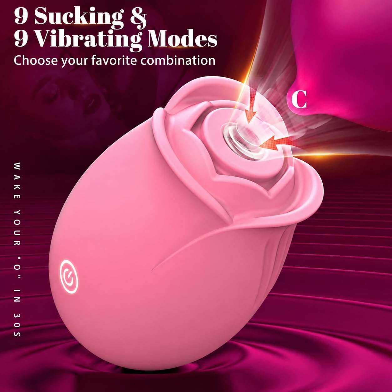 Rose Vibrator Sucker APP Control