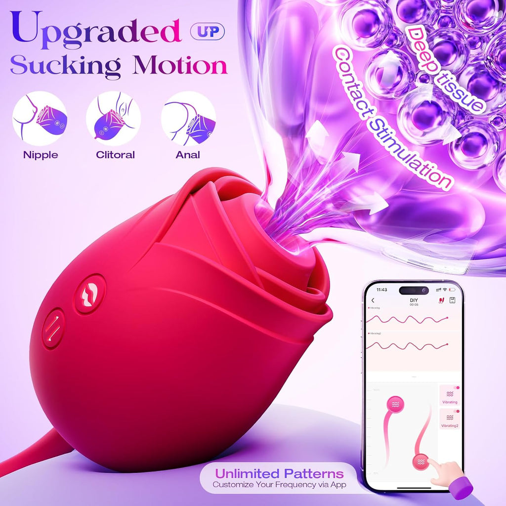 Rose Thrusting G-Spot Vibrator