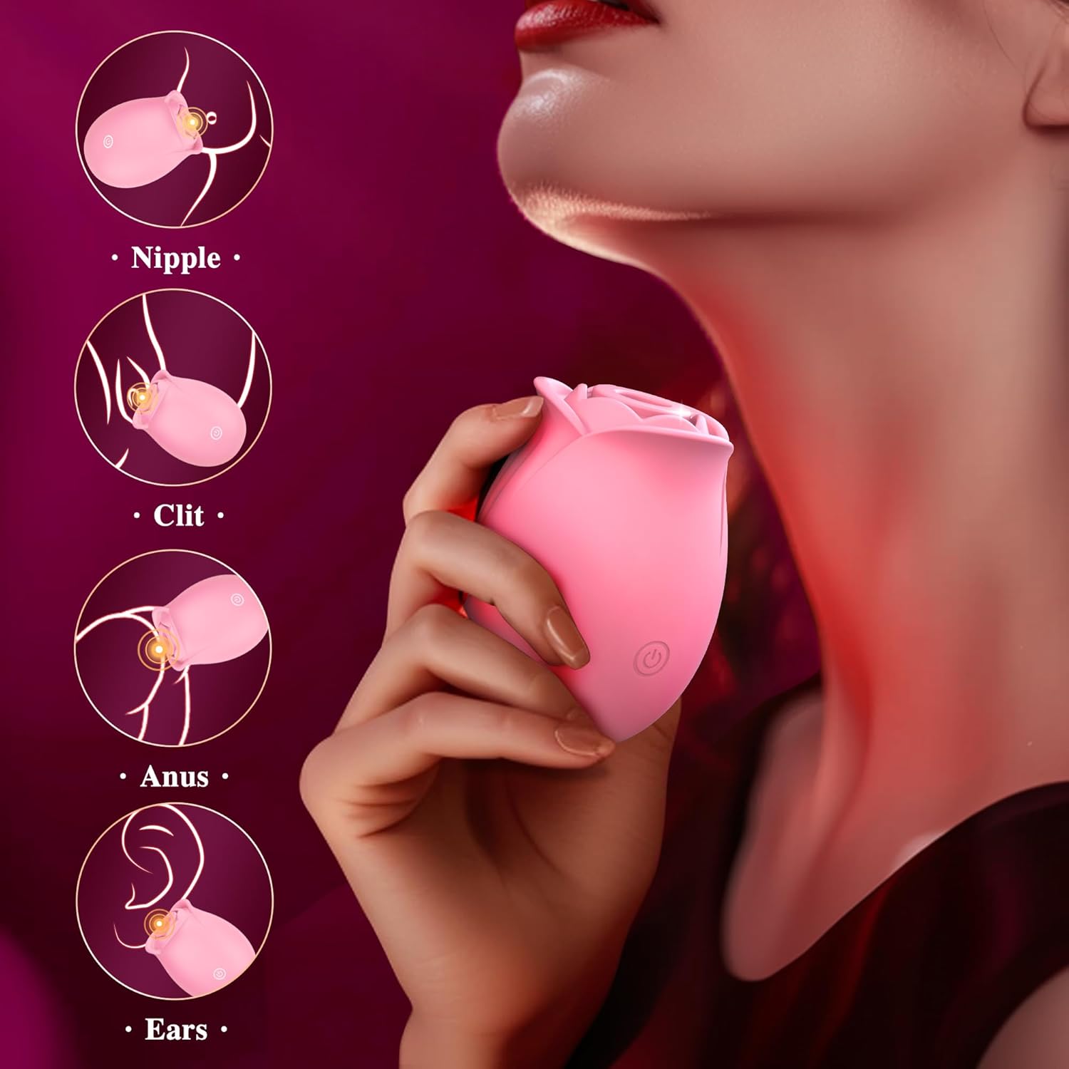 Rose Vibrator Sucker APP Control