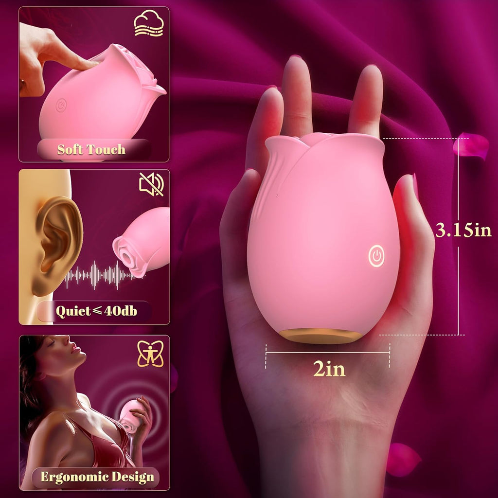 Rose Vibrator Sucker APP Control