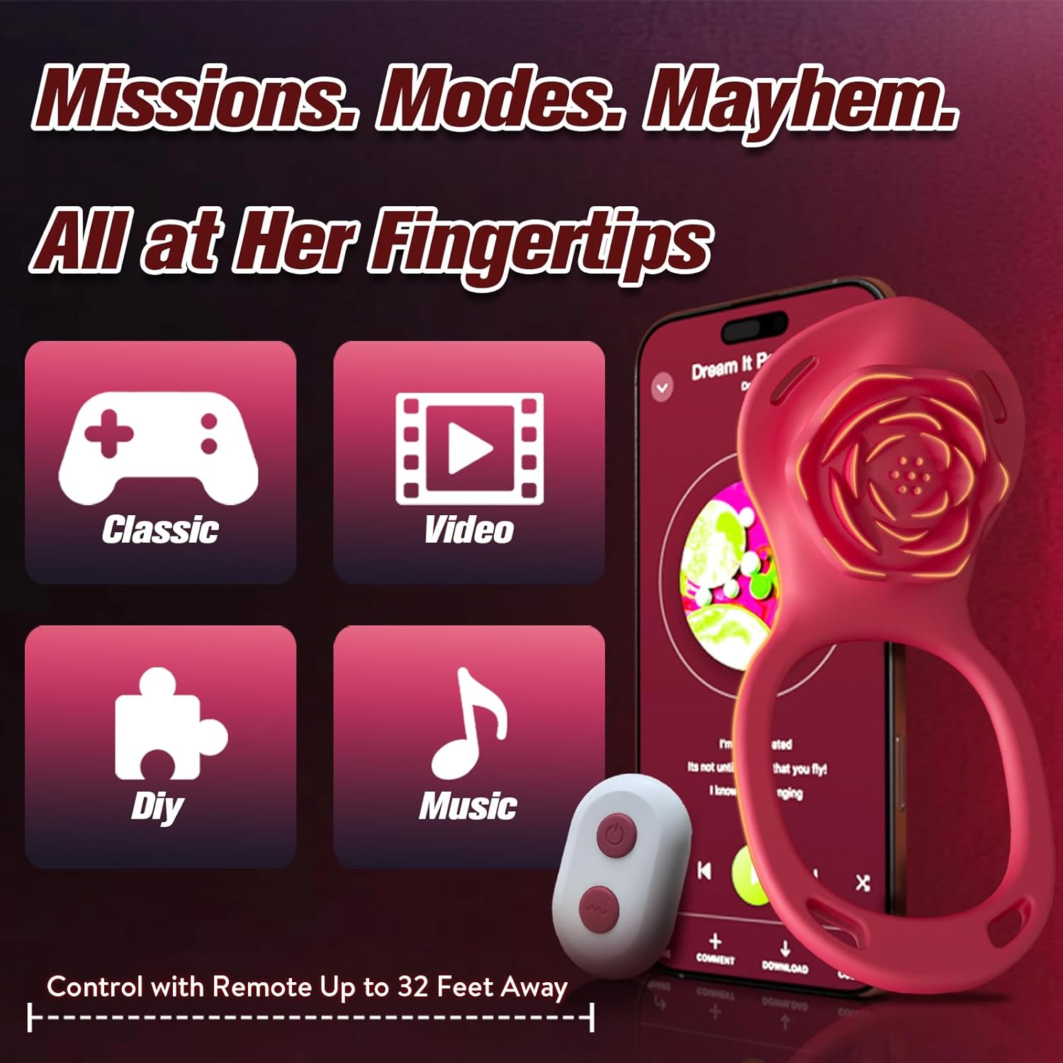 Couples Remote Control Wearable Vibrator