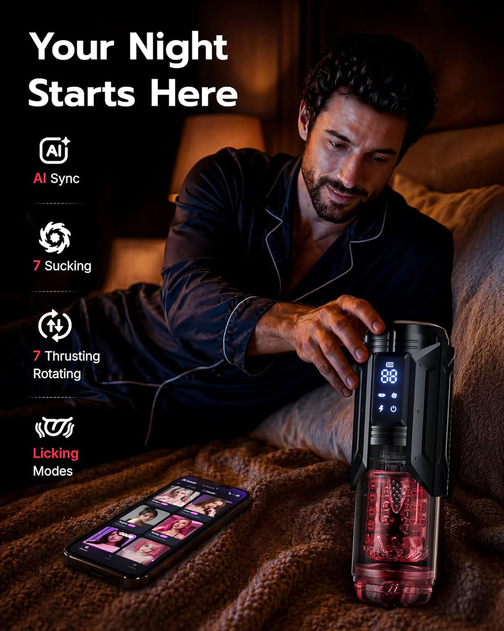 AI Sync Stroker Penis Pump