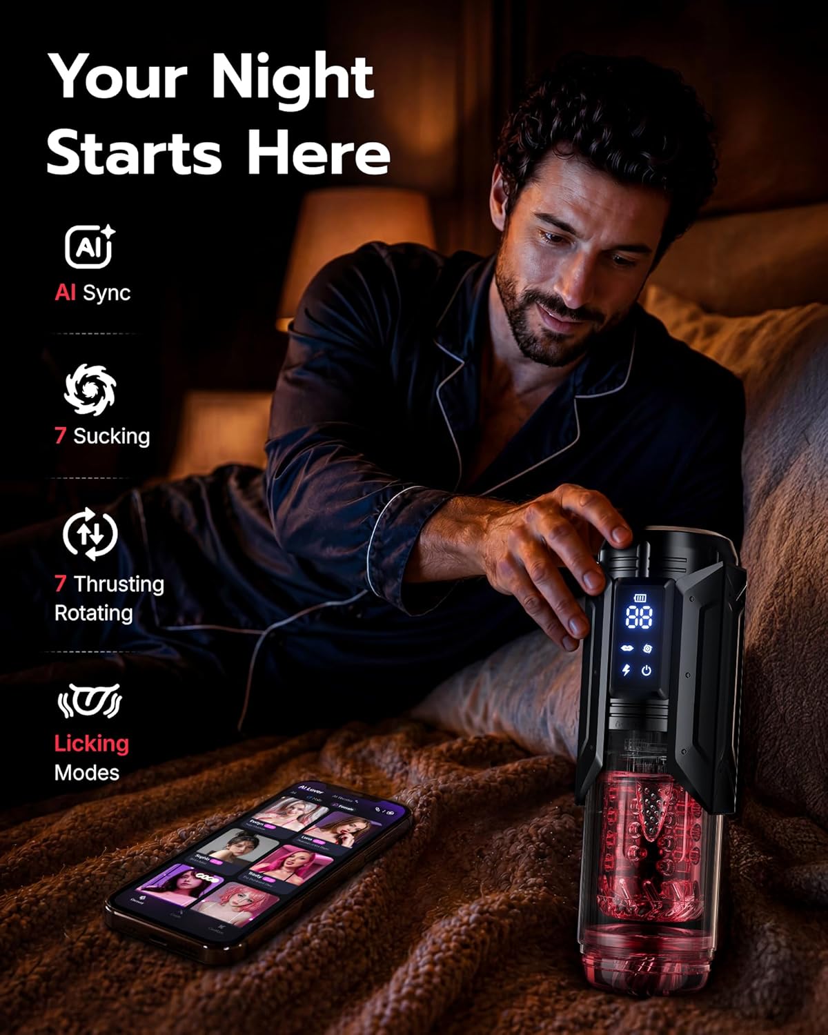 AI Sync Stroker Penis Pump